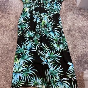 City Chic palm dress